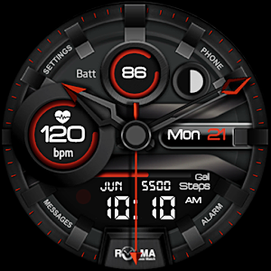 Rolma Black Ice 4 Watchface Screenshot 3