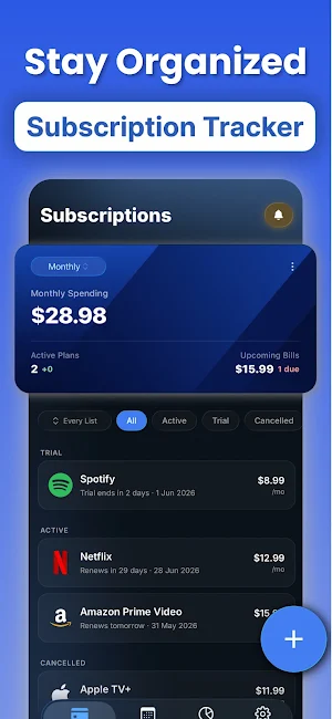 Subscription Tracker: Subflo Screenshot 0