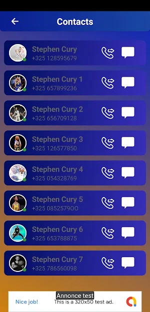 Stephen Curry Fake Call Screenshot 2