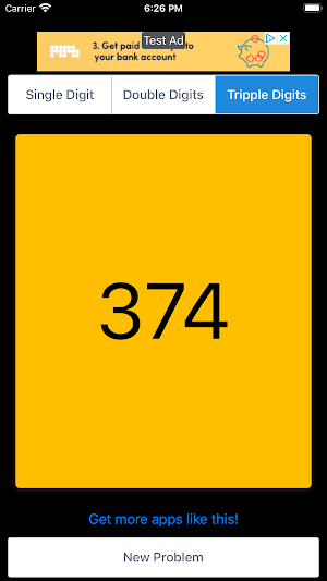 Subtraction Math Flashcards Screenshot 2