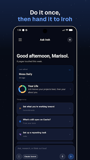 Iroh: AI Voice Notes & Journal Screenshot 1