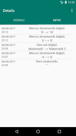 Devamsızlık Takibi Screenshot 3