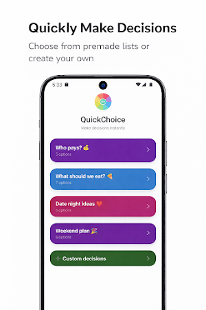 Quick Choice – Spin the Wheel Screenshot 0