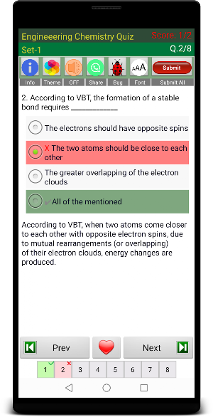 Engineering Chemistry Quiz Screenshot 2