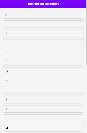 Mechanical Dictionary Screenshot 0