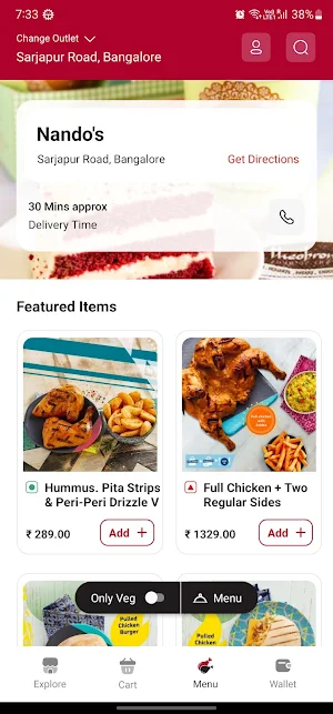 Nando's India Screenshot 2
