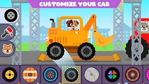 Learn with Racing Cars - kids Screenshot 1