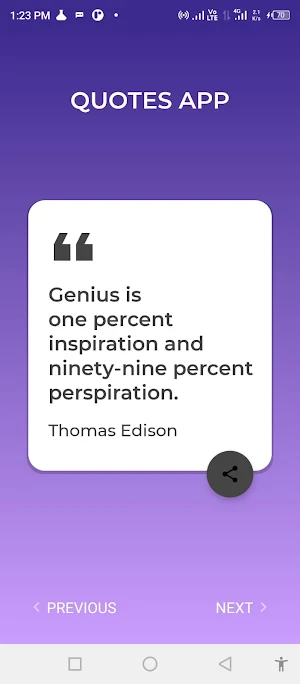 Quotes App Screenshot 1