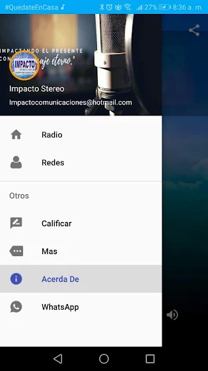 Impacto Stereo 107.4 Screenshot 2