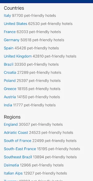 Pet Friendly Hotel Stays Screenshot 1