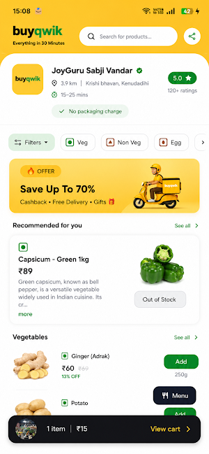 BuyQwik : Everthing in 30 Min. Screenshot 1