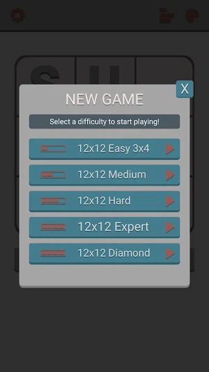 Sudoku Palextart 12x12, 16x16 Screenshot 2