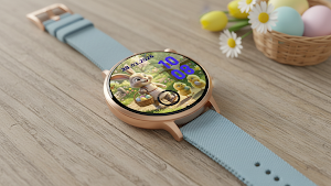 Spring Bunny Watch Face Screenshot 3