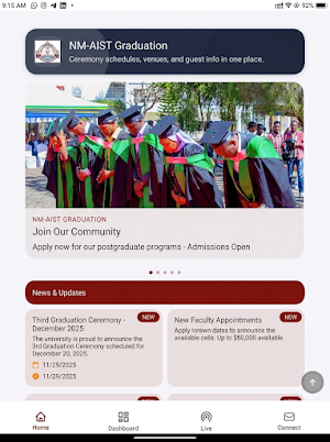 NMAIST GRADUATION Screenshot 3