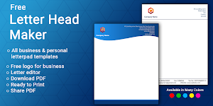 Letterhead Maker Business letter pad template Logo Screenshot 0