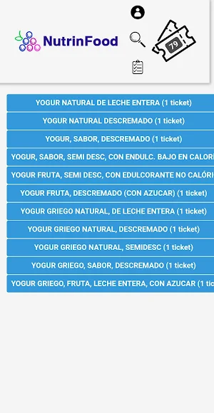 Nutrinfood Screenshot 1