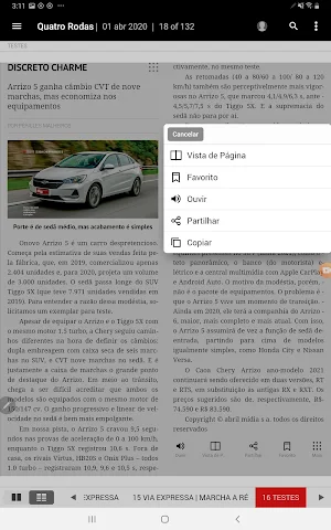 Revista Quatro Rodas Screenshot 2