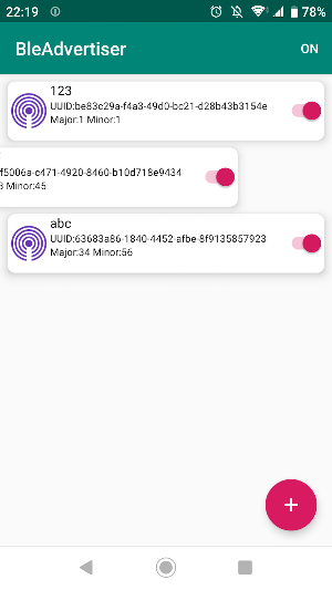 BleAdvertiser Screenshot 0