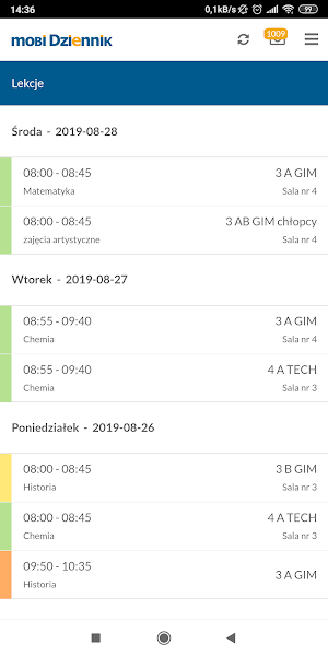 mobiDziennik Screenshot 1