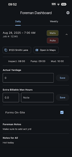 Stockness Scheduling Screenshot 3