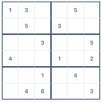 Mini Sudoku - 6x6 Linked