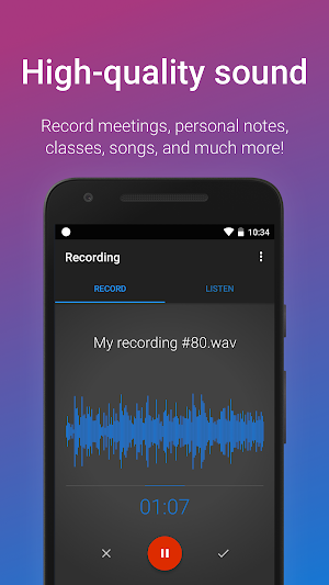 Easy Voice Recorder Screenshot 1