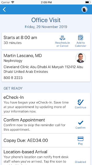 Cleveland Clinic Abu Dhabi Screenshot 1