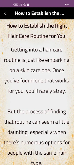 Care for hair Screenshot 2
