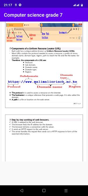 Computer science grade 7 notes Screenshot 2