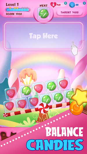 Candy Balance : Balance sweet candies Screenshot 1