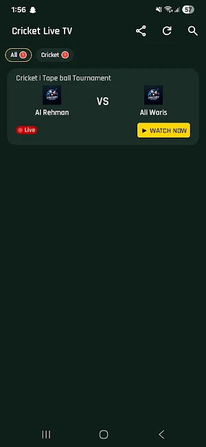 Cricket Live TV HD Screenshot 1