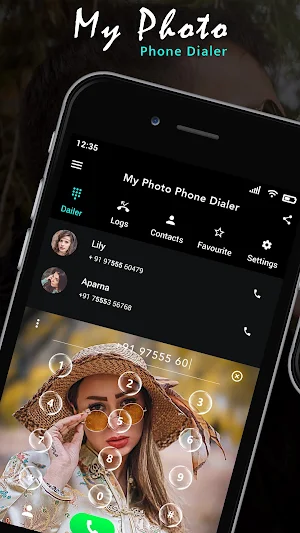 Photo Phone Dialer- Photo Caller Screen Dialer Screenshot 1
