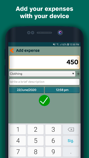 Shopping Expenses Screenshot 1