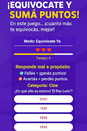 Equivócate YA! Piensa al revés Screenshot 2