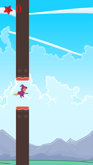 Flappy Witch Epic Run 3D Game Screenshot 2