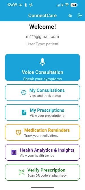 ConnectCare: Patients & Dr's Screenshot 1