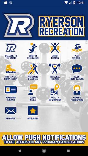 Ryerson Rec Screenshot 1