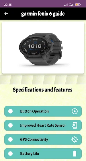 garmin fenix 6 guide Screenshot 2