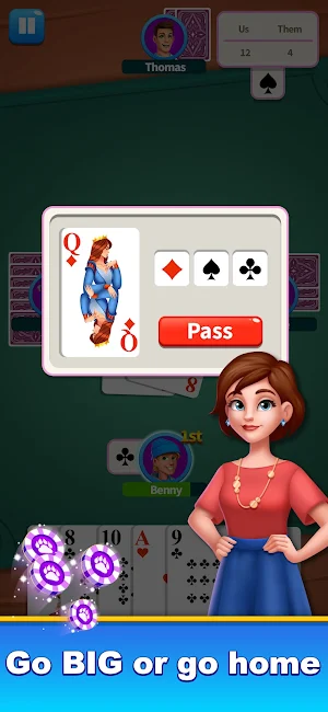 King of Belote Card Game Screenshot 1