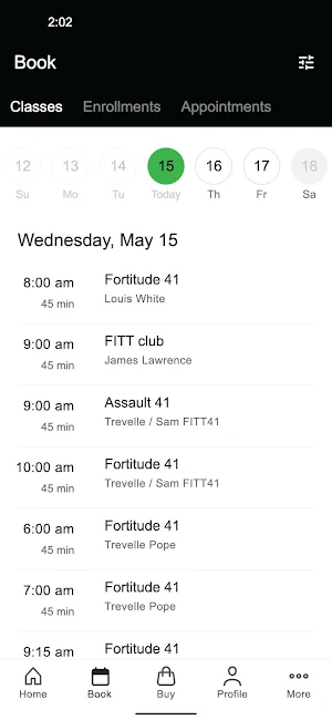 FITT 41 -  booking Screenshot 1