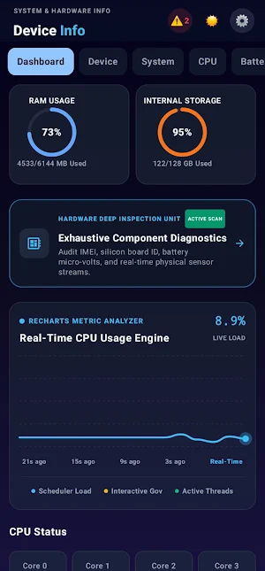 Device Info: System & CPU Info Screenshot 1