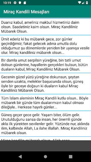 Miraç Kandili Mesajları Screenshot 2