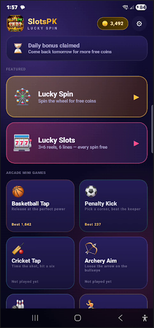 SlotsPK - Lucky Spin Screenshot 1