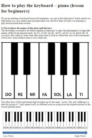 How to Play Piano Keyboard Screenshot 0