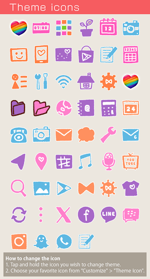 Rainbow Heart Teddy Bear Theme Screenshot 3