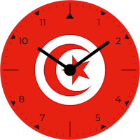 Tunisia Analog Watch Face