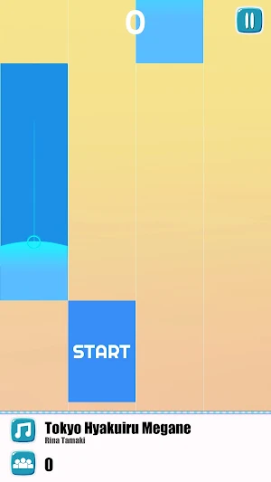 Rina Tamaki Music Tiles Game Screenshot 1