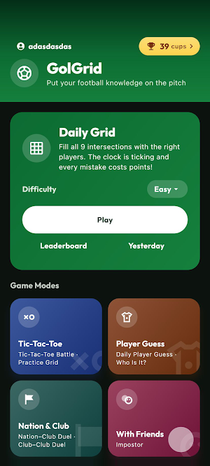 GolGrid: Football Tic-Tac-Toe Screenshot 0