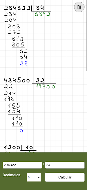 Calculadora Divisiones Fáciles Screenshot 2