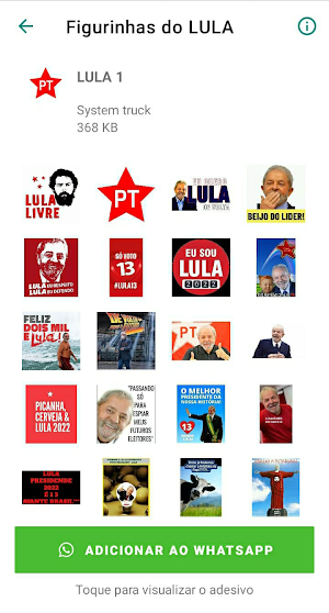 Figurinhas do LULA Screenshot 0